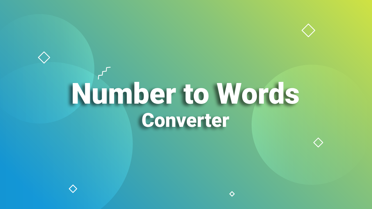 Number to Words Converter