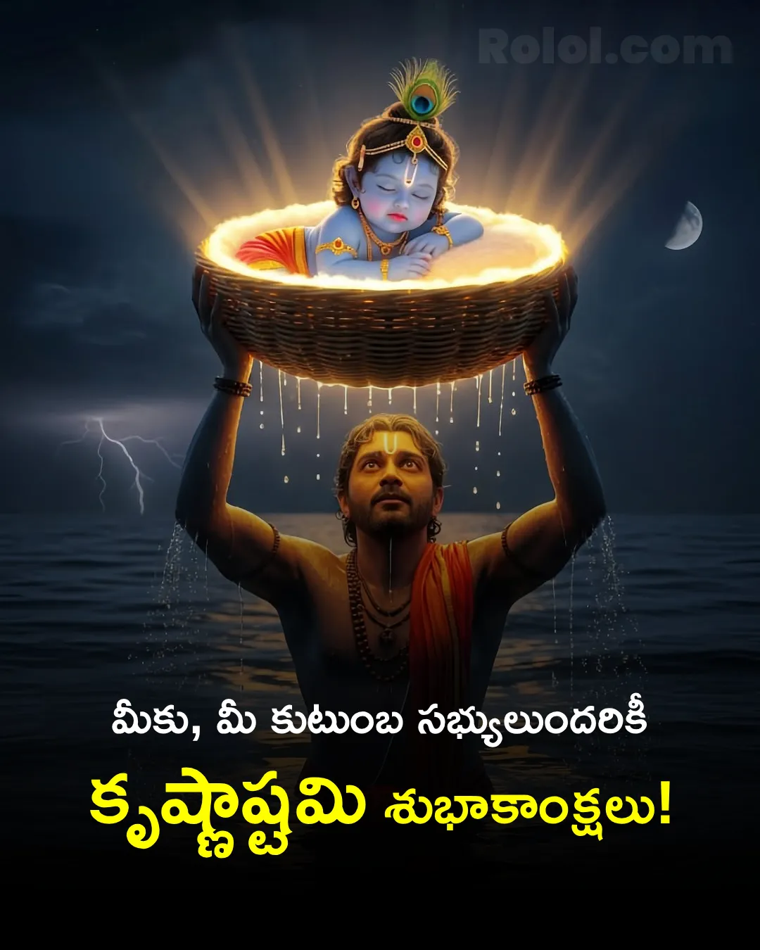 Krishna Janmashtami Wishes in Telugu 1 krishnastami telugu images