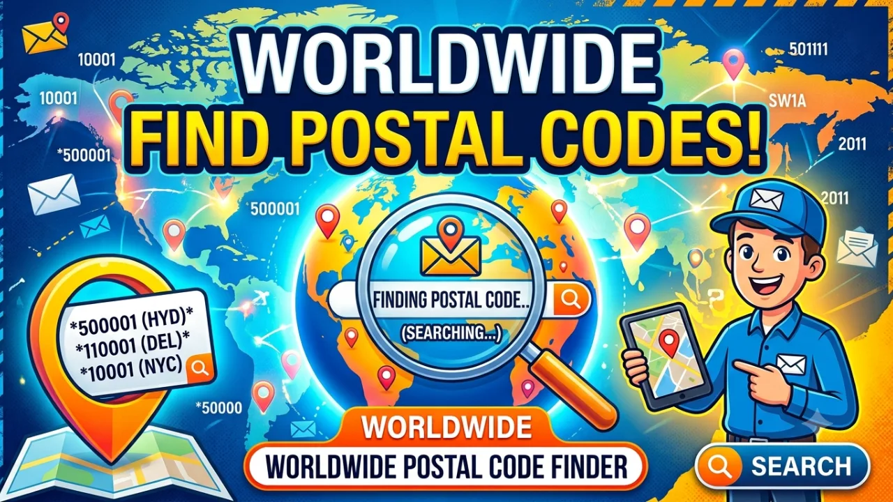 Free Online Tools | Fast, Secure & No Signup 13 Postal Code Finder