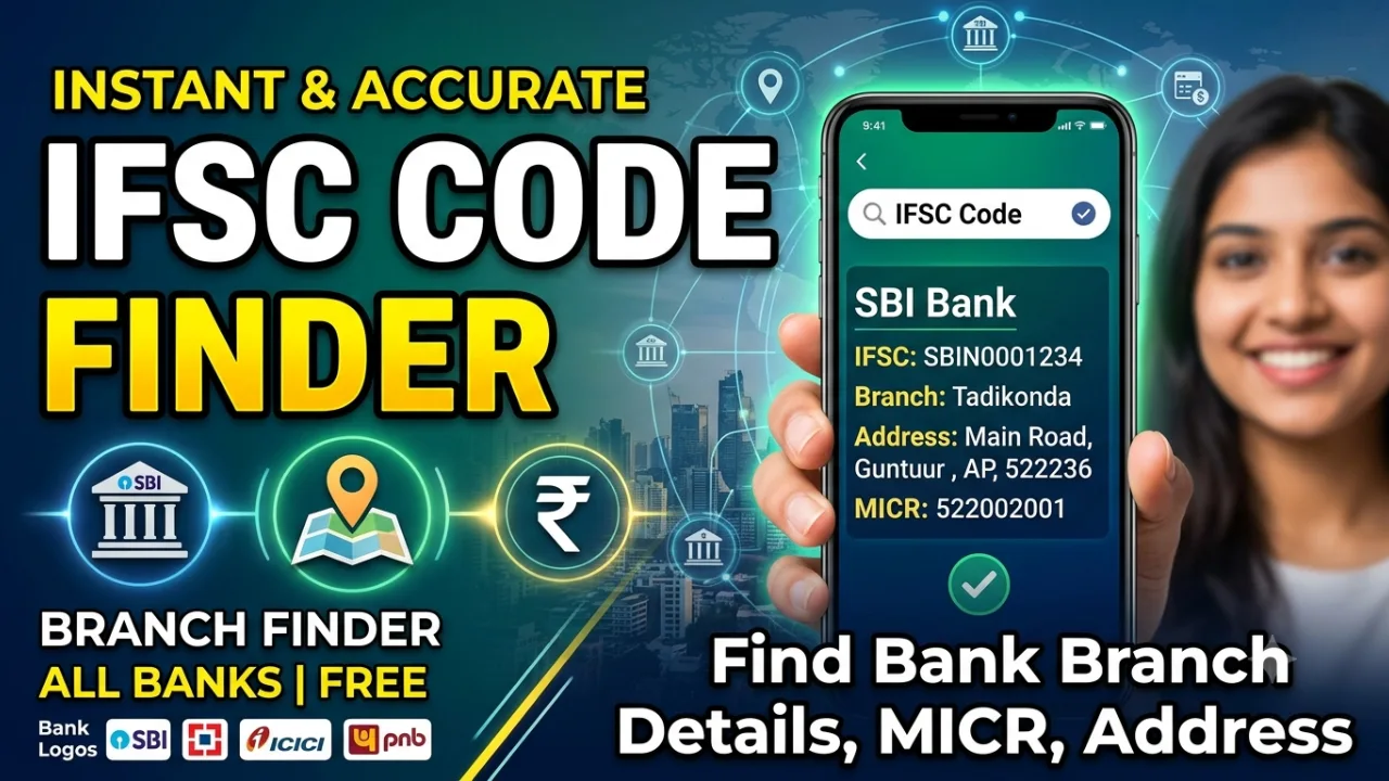 Free Online Tools | Fast, Secure & No Signup 11 IFSC Code Finder